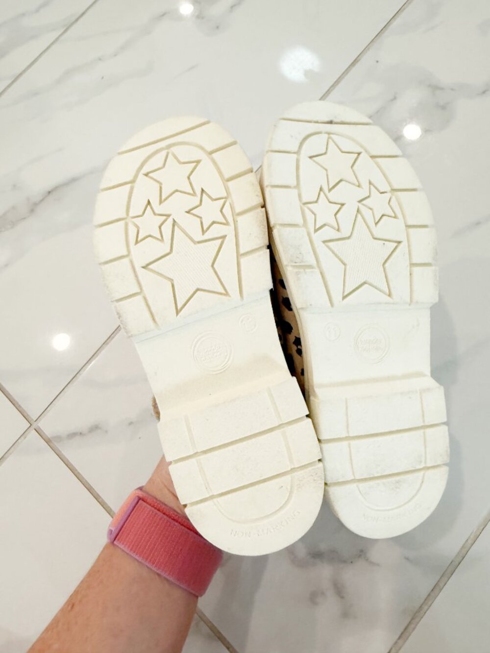 Wonder Nation Toddler Girls Mary Jane Chunky Strap Casual Shoes Animal Print 11 - Picture 9 of 10